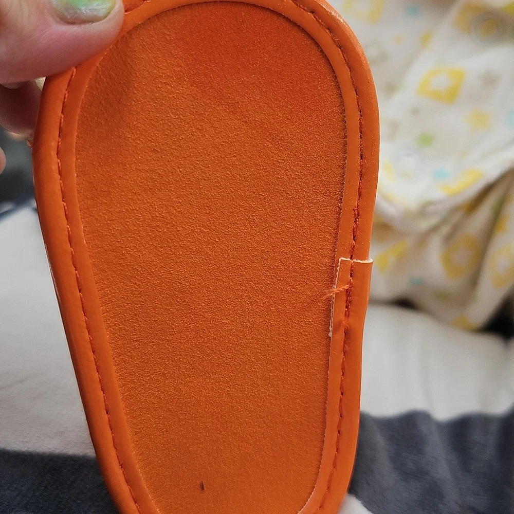 Old Navy Baby Velcro Straps Sandals Orange Sz. 1